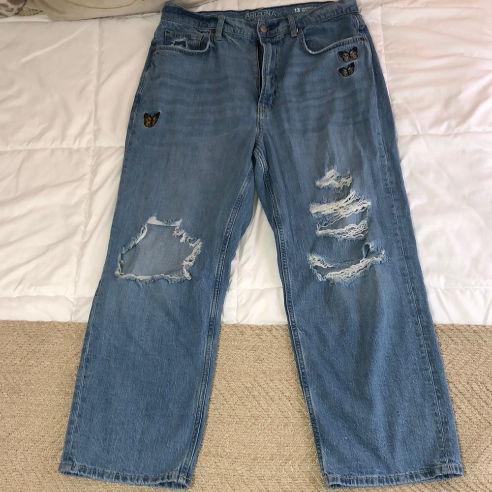 Arizona Jean Company Blue Boyfriend Jeans